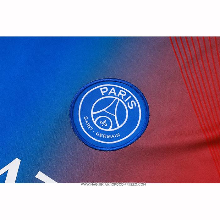 Tuta da Track Paris Saint-Germain 25/26 Manica Corta Blu Rosso - Pantaloncini